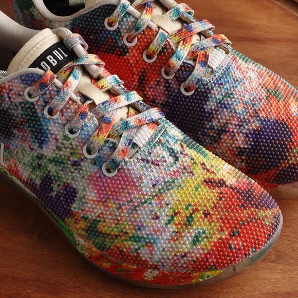NOBULL Sneakers Unisex SZ M9.5 W11 Tie Dyed Pride Outwork Training Athletic Shoe - Picture 4 of 14